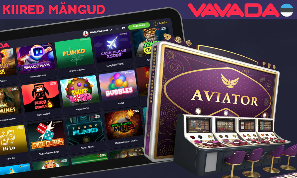 Kiirete mängude fännidele on Vavada's saadaval spetsiaalne kategooria