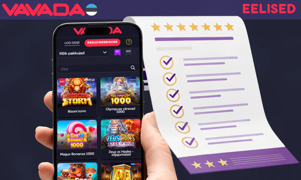 Vavada mängijatele pakutavate hüvede loetelu