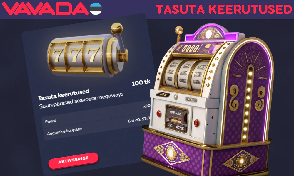 Teine Vavada boonus on tasuta keerutused