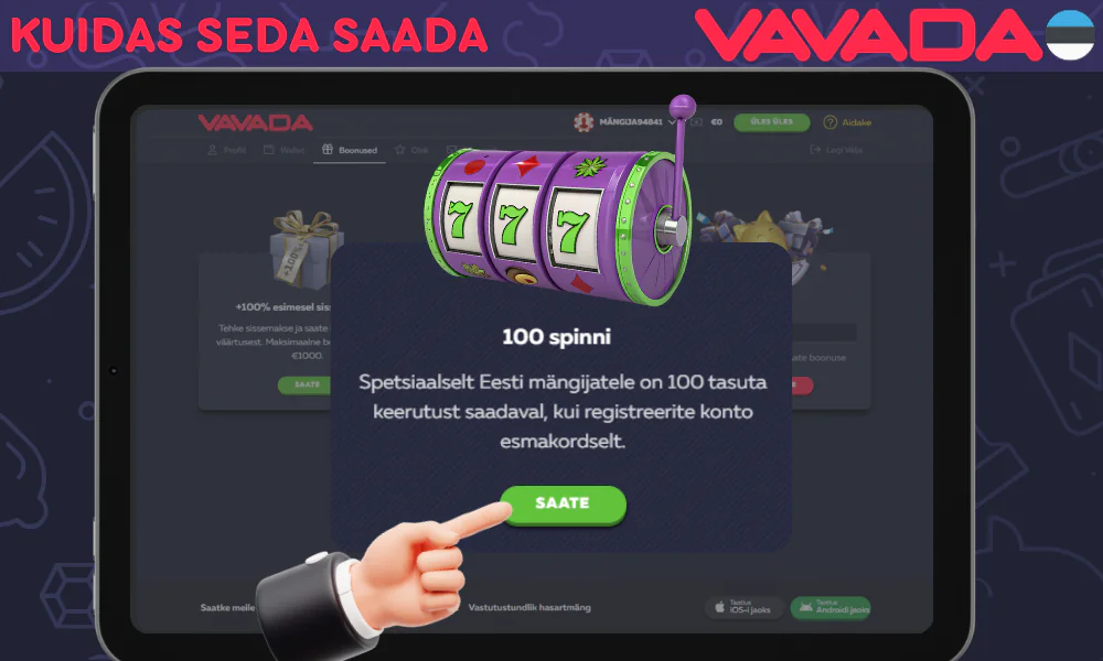 Vavada tasuta keerutuste aktiveerimise samm-sammuline juhendamine